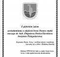 Z głębokim żalem  zawiadamiamy o odejściu Ireny Doniec matki naszego dr. hab. Zbigniewa Dońca-Dyrektora Instytutu Pielęgniarstwa