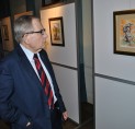28.02.2014 - Wernisaż wystawy Dariusza Milińskiego z udziałem prof. Iwona Grysa.