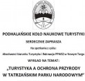Turystyka a ochrona przyrody w TPN