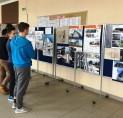 Wystawa prac student&oacute;w kierunku Architektura w Zespole Szk&oacute;ł Technicznych w Nowym Targu -  2017 r. marzec